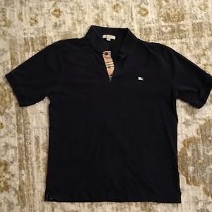 Men's Burberry Black Polo Small